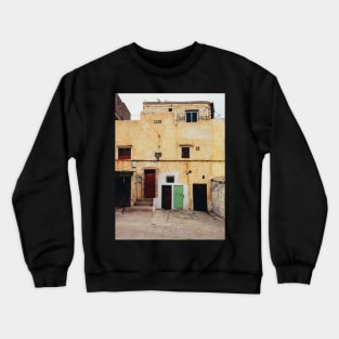 Old Yellow House Facade Crewneck Sweatshirt